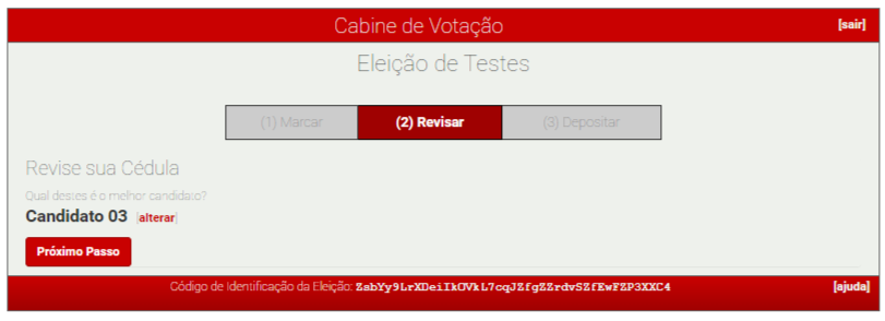 Revisão das escolhas feitas Revisão das escolhas feitas