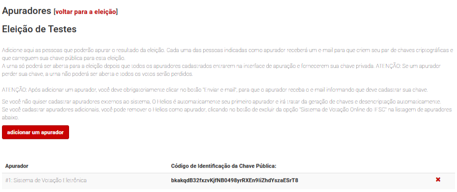 Adicionar apurador humano